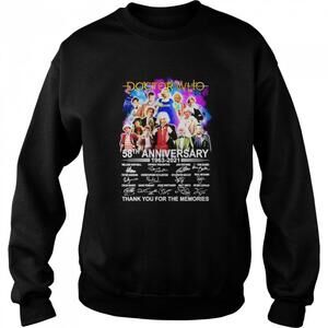 Doctor Who 58Th Anniversary 1963  Thank You For The Memories Sweatshirt
